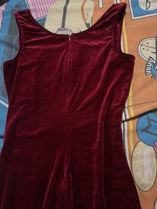 Velvet Square Neck Mini Dress