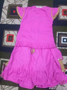 Cute Pink Ruffled Dress