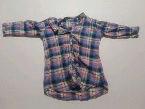 multi colour checked shirt