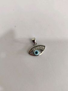 925 Evil Eye Pendant With Hallmark