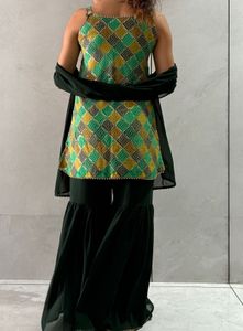 Bohemian Patchwork Ethnic Gown