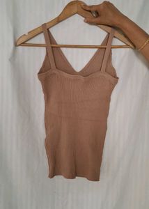 Ribbed V-Neck Tank Top