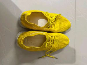 Vibrant Yellow Sneakers