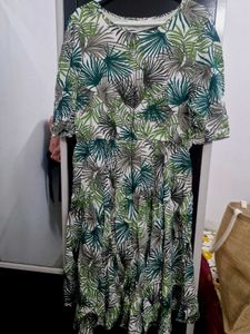 Tropical Print Dress