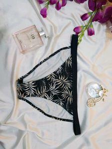 🇳🇿💫🎀Tropical Leaf Print Bikini Bottom