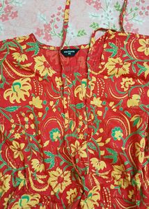🍒 Beautiful Kaftan Red kurti