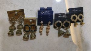 Assorted Jhumka Earrings Set
