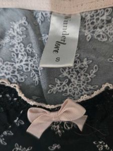 Black Floral Bra &amp; Panty Set