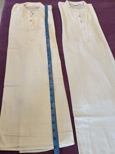 Set of 2 Elegant White Kurta