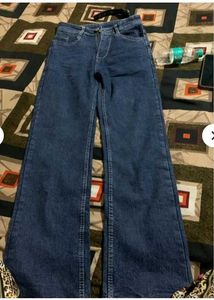 Women's Blue Wide Leg Jeans