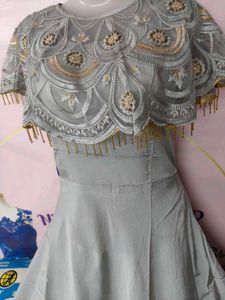 Beautiful ❤️ Party Wear Gown With Detachable Pochu