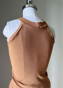 Ribbed Mock Neck Tank Top