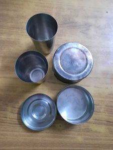 Multiple stainless steel utensils