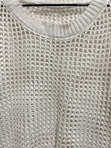Chic White Crochet Knit Sweater