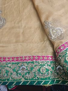 Elegant Yellow Embroidered Saree
