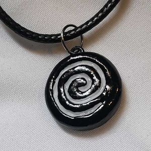 y2k Unique Spiral Pendant Necklace