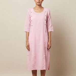 Pink Cotton Kurta
