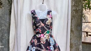 I. Vibrant Jewel Print Fit &amp; Flare Dress