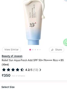COMBO 10 Beauty of JoseonRelief Sun Aqua-Fresh Add