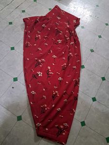 Red Floral Salwar Kameez