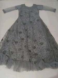 Grey long frock😍