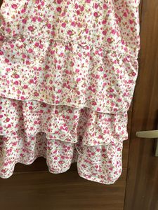Cute Floral Tiered Mini Dress