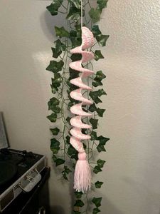 Handmade Crochet Spiral Wind Spinner