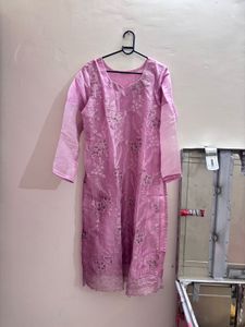 Elegant Lavender Kurta Set with Palazzo