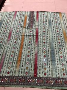 Stunning Embroidered Dress Material