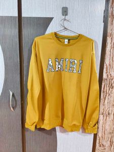 Amiri Yellow Sweatshirt