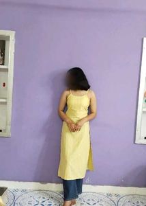 Chic Yellow Striped Kurta