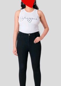 Zudio Black Skinny Fit Jeans