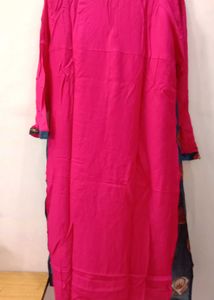 Stylish Pink and Blue Printed Kurta
