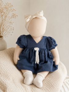Cute Blue Striped Baby Dress