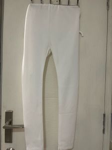 New White Leggings - Casual Comfort Size 36