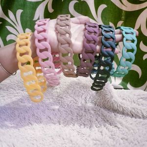 Chunky Chain Headbands - Colorful & Trendy!