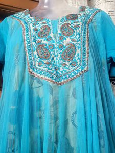 #@STYLISH DESIGNER DRESS  WITH FRILL PATTERN