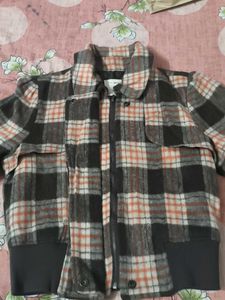 Cozy Plaid zipper winter jacket