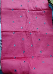 Glace Cotton Embroidery Suit