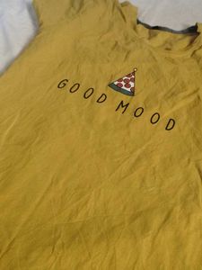 Cute Pizza "Good Mood" Graphic Tee