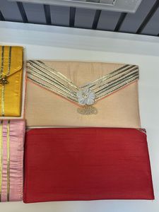 4 Combo- Elegant Embroidered Clutches (Set)