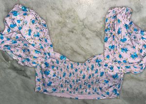 Floral Print Crop Top