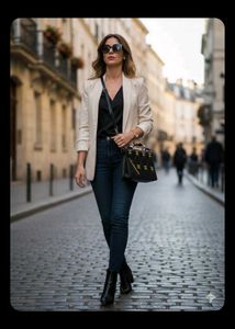 Parisian Chic Quilted Crossbody Bag - Black and Go