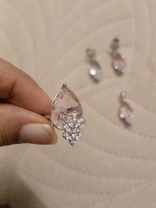 Pink Gemstone Jewelry Set