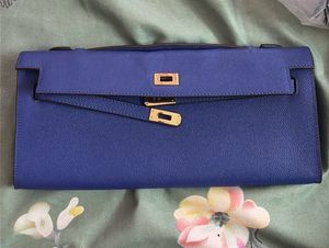 Hermes long wallet Epsom leather with gold toned h