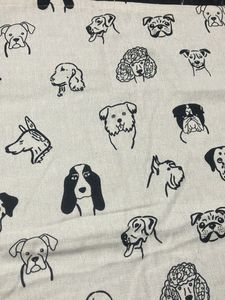 1 Dog Print Cotton Table Cloth