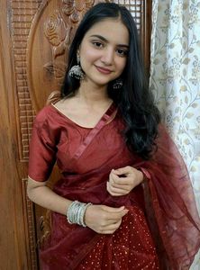 New Maroon lehenga choli❤️