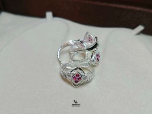 Exquisite Ruby &amp; Pure Silver Toe Rings