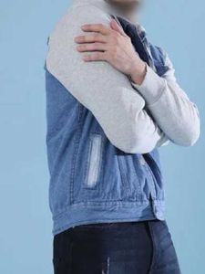 Men's Denim Jacket with Hoodie small size