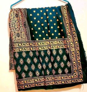 Green Printed Dupatta